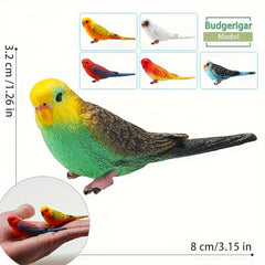 Realistic Parrot Figurines for Micro Landscape Decoration