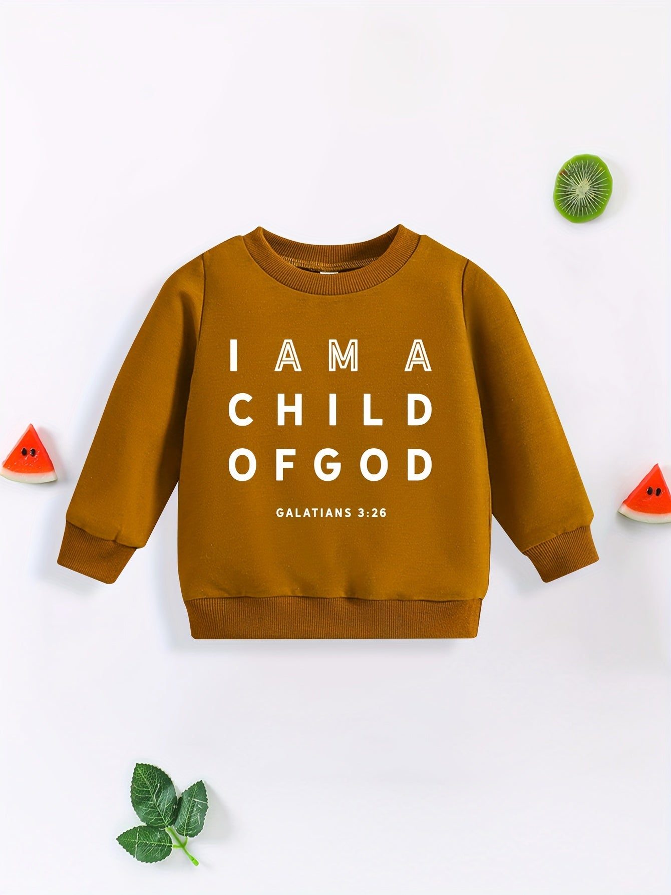 Cute Toddler Sweatshirt I AM A CHILD OF GOD Print