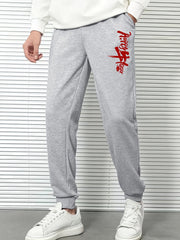 Men's Chinese Year Print Drawstrings Sweatpants
