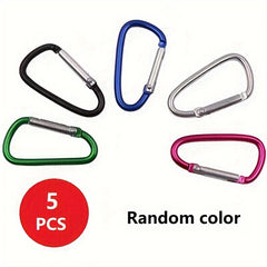 10pc Aluminum Alloy Keychain Hooks for Camping Hiking - Random Colors