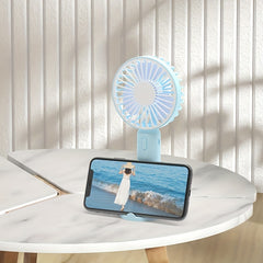 Handheld Small Fan Silent Desktop With Mobile Phone Holder Fan