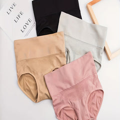 4pcs High Waist Tummy Control Panties Butt Lifting Briefs
