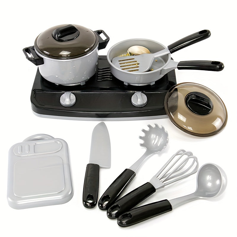 Kids Kitchen Toy Pot Set Cooking Simulation Kitchenware Boys Girls Cooking