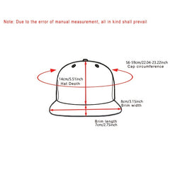 Men's Flat Brim Adjustable Baseball Hat
