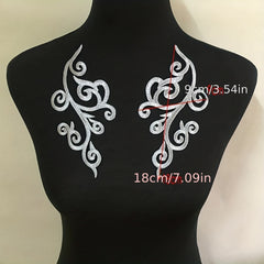 Golden & Silvery Ethnic Embroidery Applique Patches for Dress & Bags