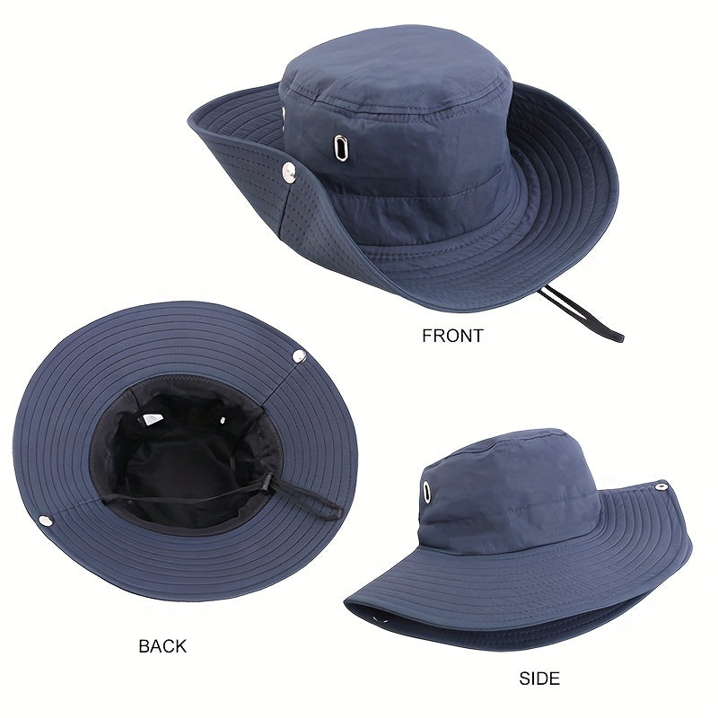 Summer Fisherman Hat Drawstring Bucket Hats Outdoors Climbing Travel