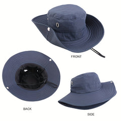 Summer Fisherman Hat Drawstring Bucket Hats Outdoors Climbing Travel