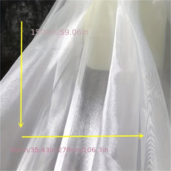 Wide Water Gloss Yarn Glitter Organza Fabric for Wedding Dress