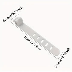 5pcs Silicone Cable Strap Data Cable Storage and Management