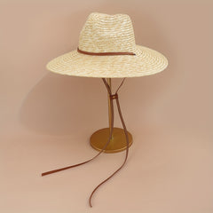 Flat Top Lace Fedora French Style Faux Pearl Decor Sun Hat