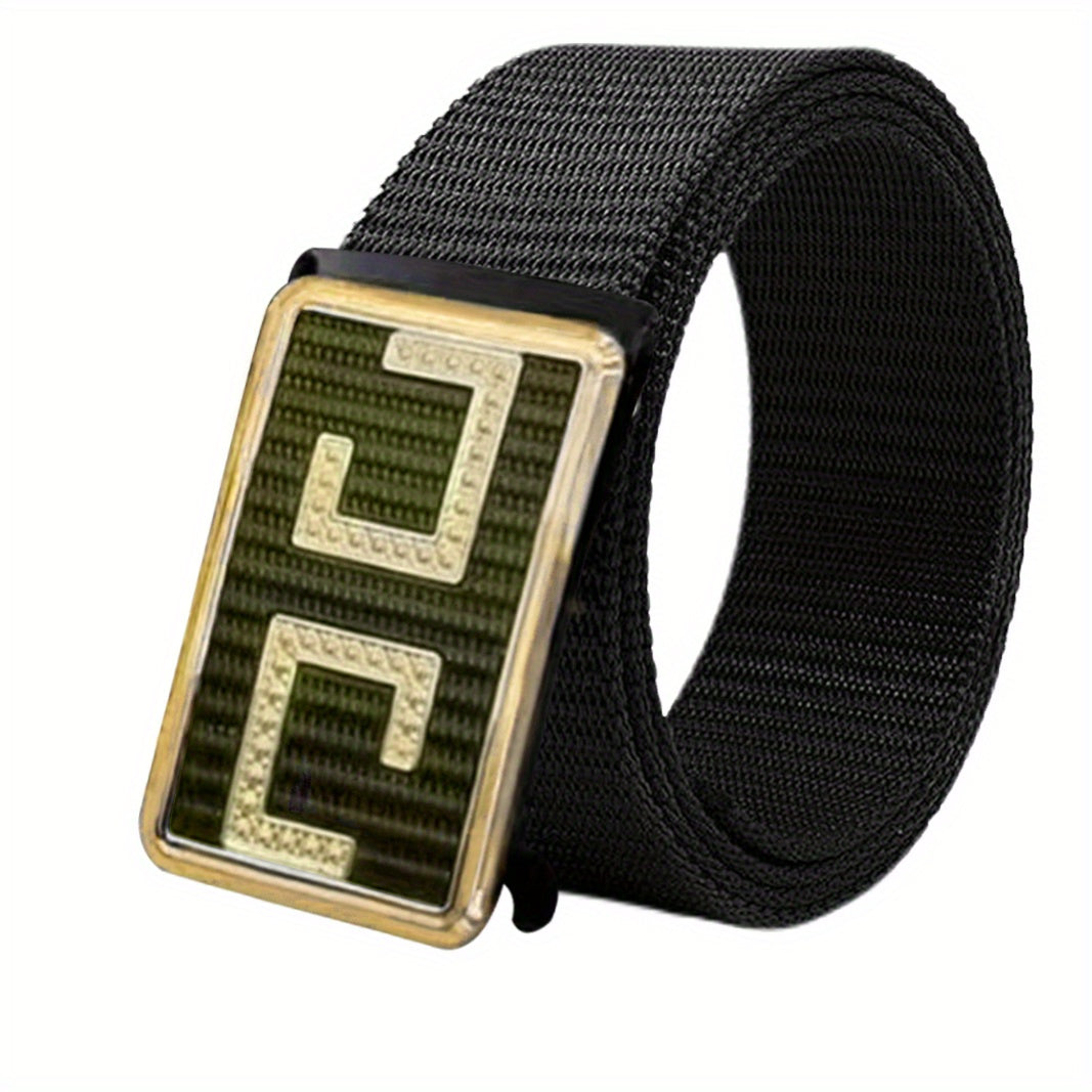 Men's Slider Belt Business Casual Nylon Belt