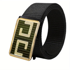 Men's Slider Belt Business Casual Nylon Belt