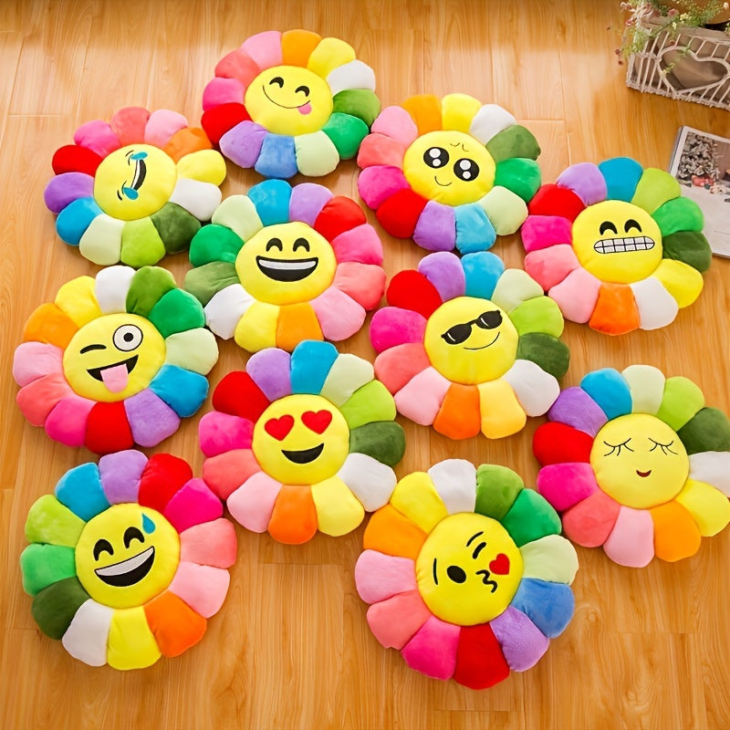 Colorful Sunflower Pillow Soft And Comfortable Plush Cushion