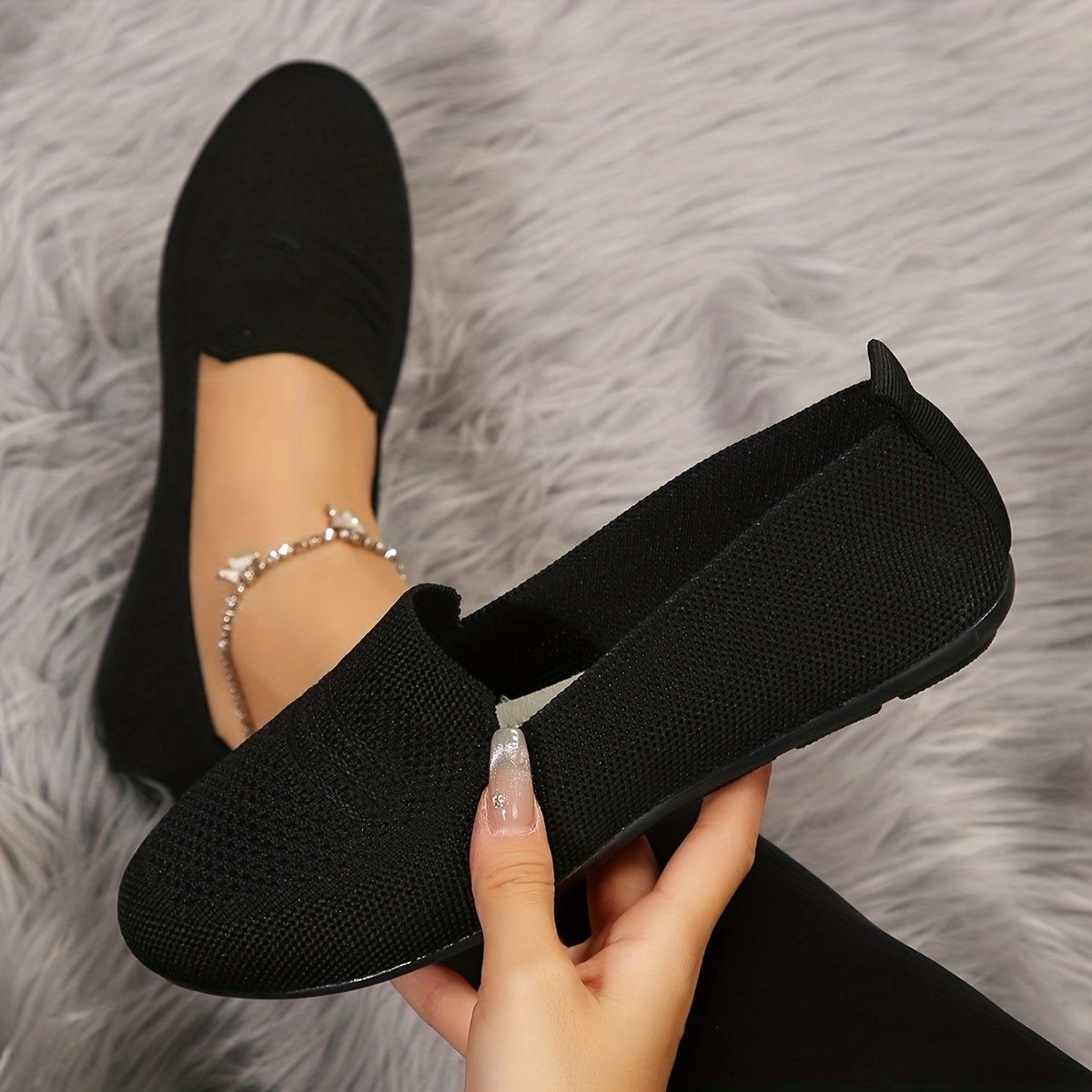 Women's Breathable Slip on Flat Shoes Lightweight & Versatile Shoes