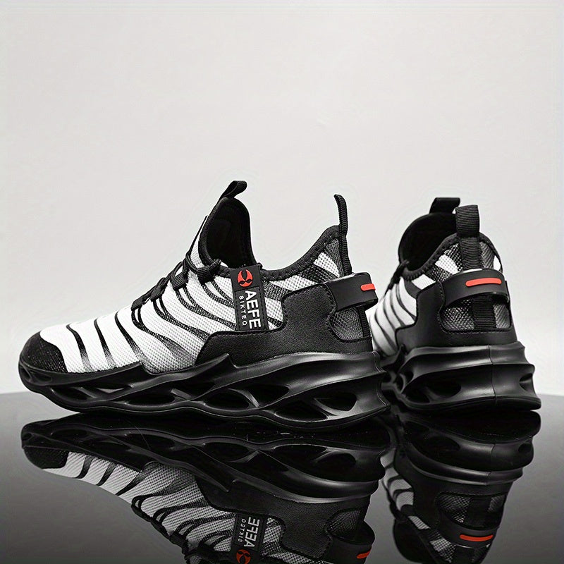 Men's Slip on Blade Sneakers Breathable Athletic Shoes