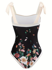 Plant Two-Piece Swimsuit with Cover Up Skirt