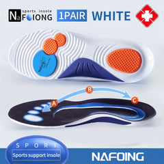 Orthopedic Sport Insoles Shock Absorption Deodorant Cushion Running Insoles