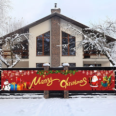 Large Merry Christmas Banner - Outdoor and Indoor Decoration