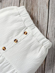 Baby Girl Ruffle Sleeve Top & Puffy Skirt Set