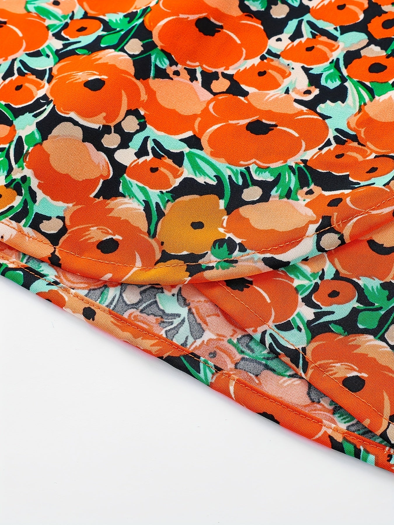 Floral Print Wrap Skirt Casual Skirt Women's Clothing