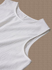 Solid Round Neck Tank Top