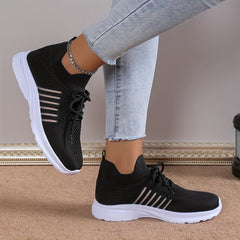 Women's Mesh Breathable Running Shoes Lightweight Low Top Sneakers