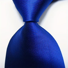 Solid Jacquard Woven Men's Tie Set