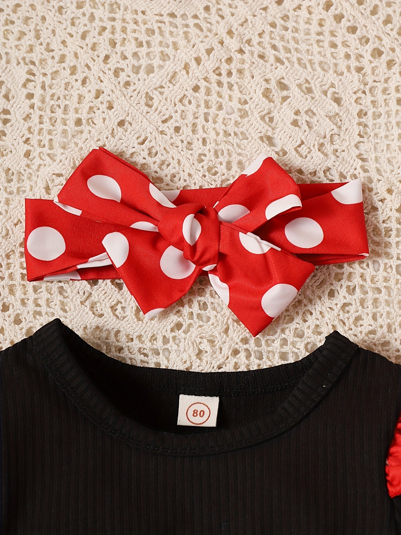 Baby Girls Polka Dot Puffy Dress Long Sleeve Casual