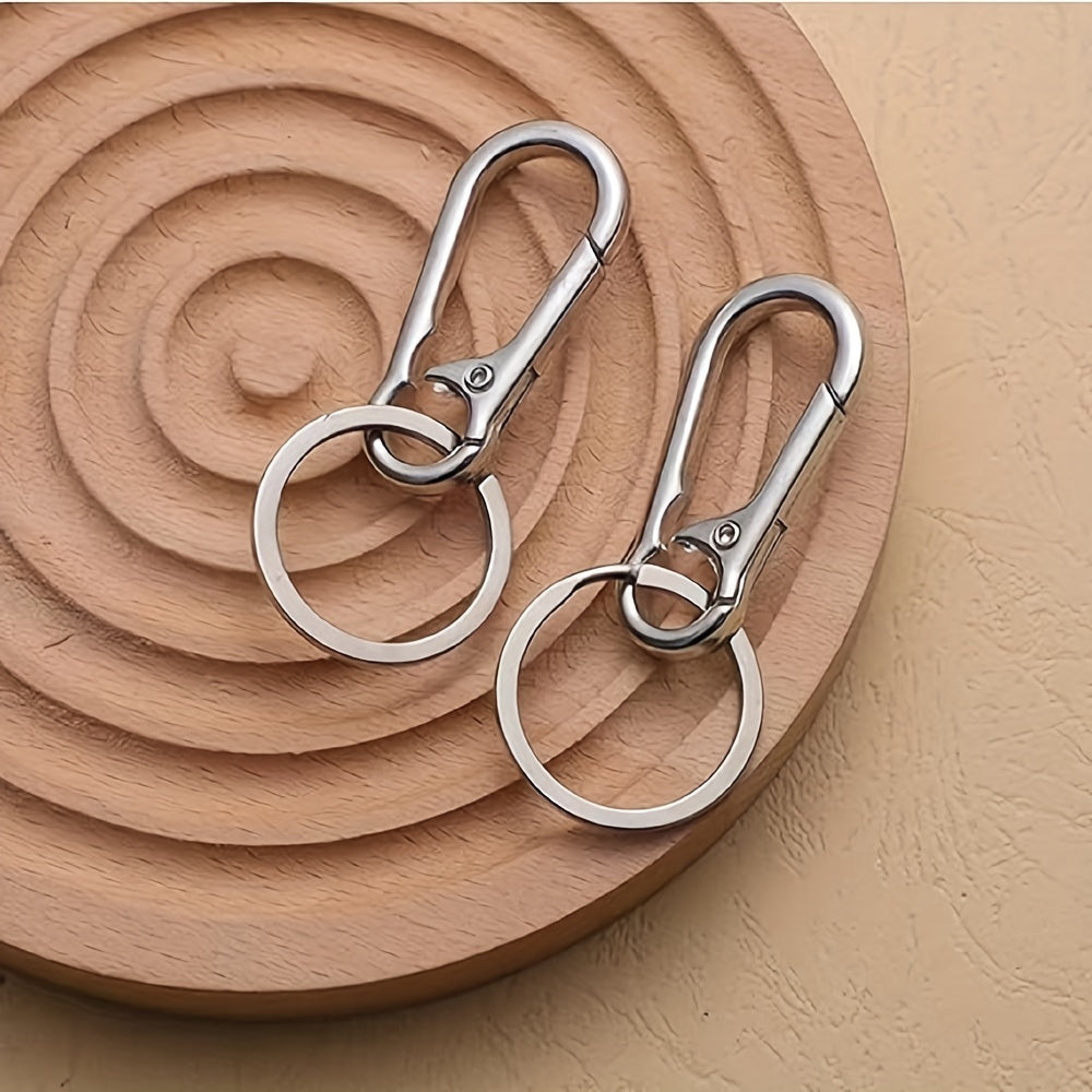 6pcs Metal Clip Keyring Car Keychain Hook for Outdoor Camping Hiking