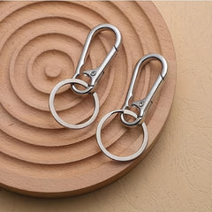 6pcs Metal Clip Keyring Car Keychain Hook for Outdoor Camping Hiking