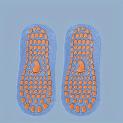 Non Slip Grippers Socks with Towel Sole for Yoga Pilates