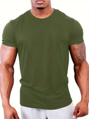 Men's Solid Short Sleeve Comfy T-shirt