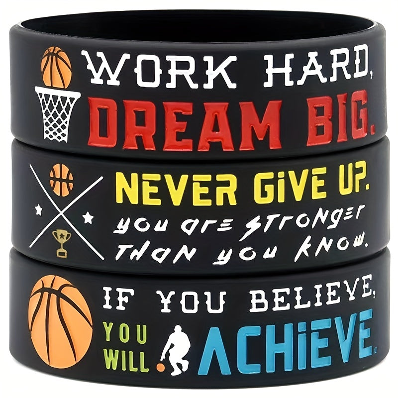 Motivational Basketball Wristbands Sports Quotes Team Awards