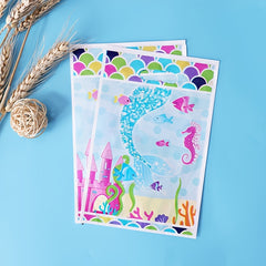 10pcs Mermaid Party Favor Bags for Holiday Decorations & Supplies