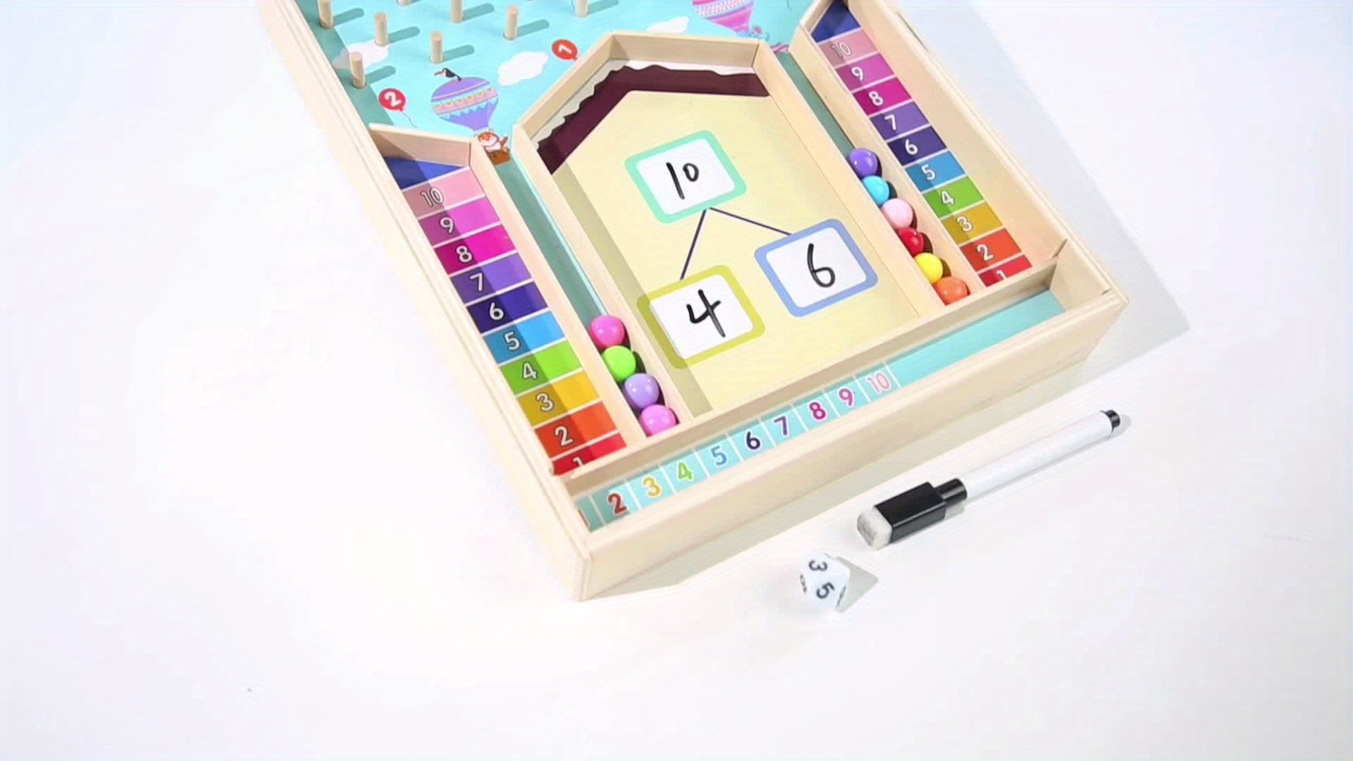 Bamboo Number Decomposition Roller Educational Toy