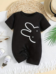 Baby Cotton Crop Sleeve Jumpsuit Romper Easter