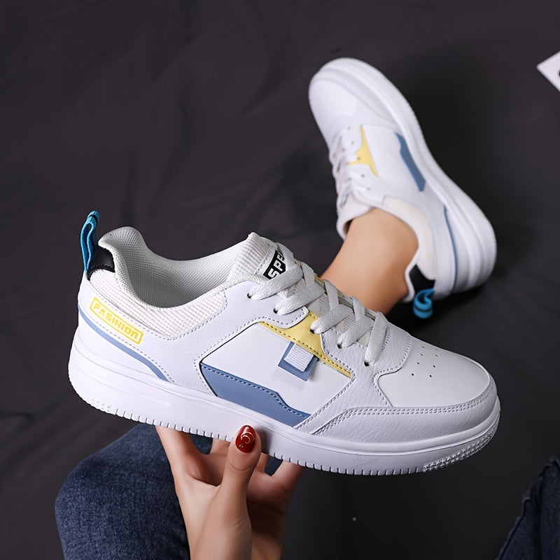 Breathable Mesh Casual Skate Shoes Lace up Flat Sports Shoes Women's Footwear