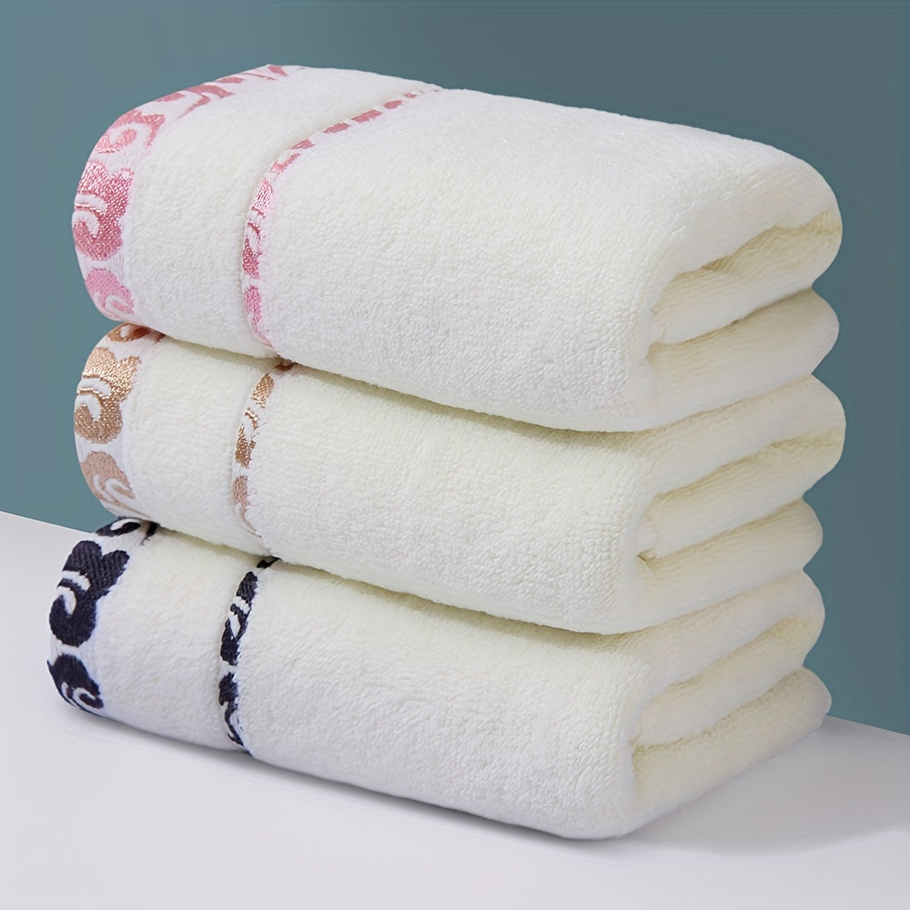 Soft Hand Towel Absorbent Quick Dry Towel Jacquard Thickened Face Towel