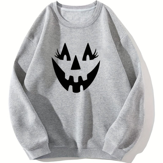 Y2K Cartoon Printed Warm Sports Sweatshirts For Halloween