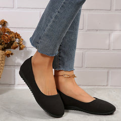 Women's Striped Pattern Flat Shoes Slip On Lightweight