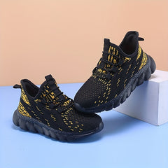 Boys Lightweight Breathable Slip On Walking Sneakers