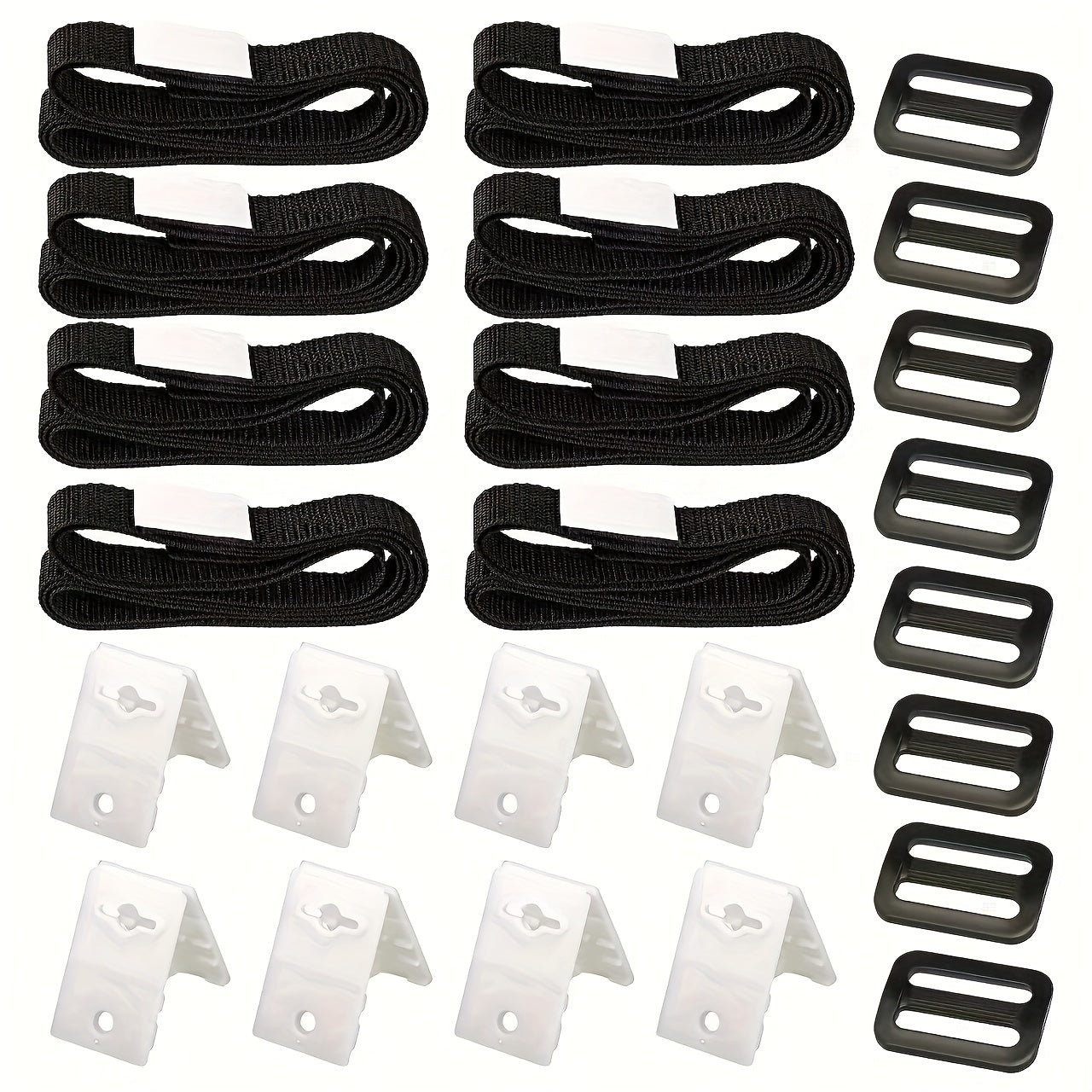 Solar Cover Reel Attachment Kit, 8 Straps & Fastener Tabs