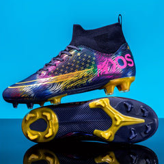Kids Unisex AG Cleat Soccer Shoes Professional Breathable Training Shoes