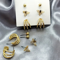 Sweet Bee Earring For Girls Ear Jewelry
