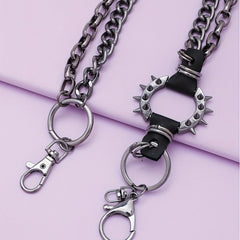 Retro Metal Punk Rock Hip Hop Chain Keychain Men