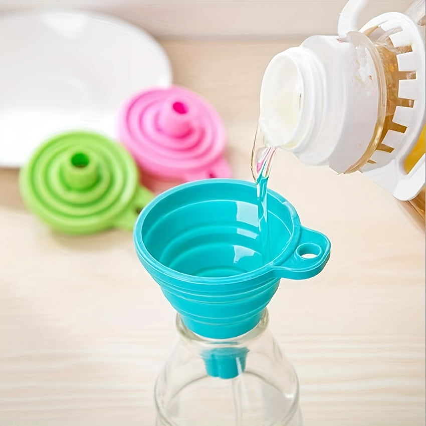 Mini Silicone Funnel for Liquids, Jam, Beans, Automotive Flask