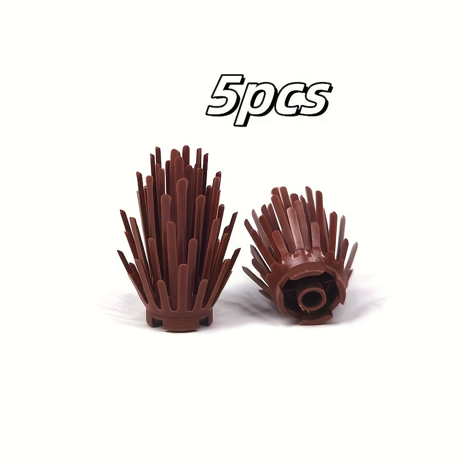 5pcs Farm Grass Shrub Garden Set with Fence for Ages 6 8