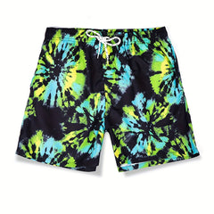 Quick Drying Men's Swim Trunks with Mesh Lining - Beach Pool Board Shorts