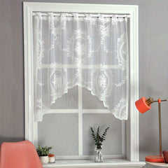 Sweet Lace Small Flower Window Mantle Curtain