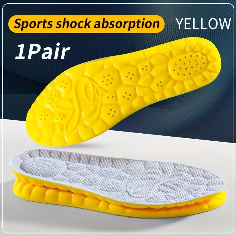 4D Massage Sports Insoles High Elastic Comfortable Running Insoles